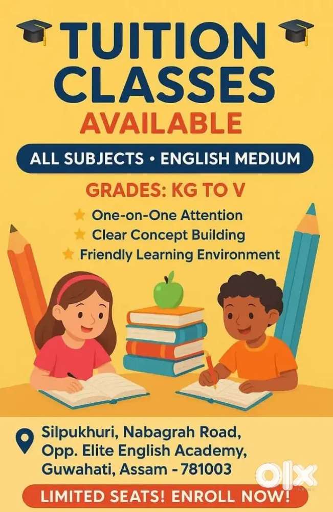 Tuition teacher for your child from kg to class 5