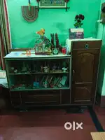 Wooden almirah wardrobe cabinet cum showcase