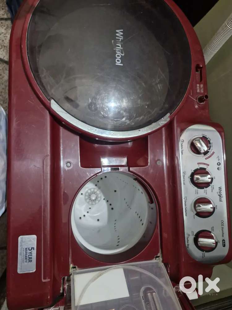 Whirlpool 8.5kg Semi Automatic Machine–SuperCondition! (Red-White)