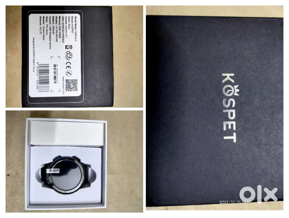 Kospet Optimus 2 4G Smart Watch – 4GB RAM + 64GB Storage – With Camera