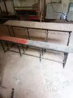 School benches.