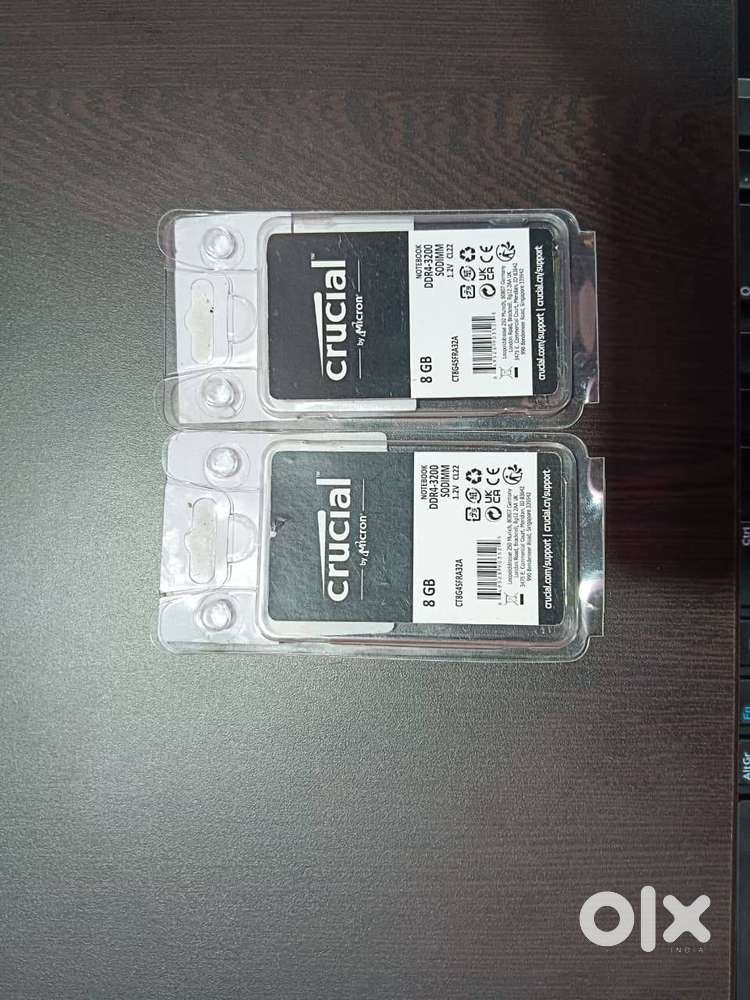Crucial 8GB DDR4 3200MHz Laptop RAM – Brand New (With Invoice) #2Nos