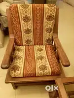 Five seater wooden sofa set