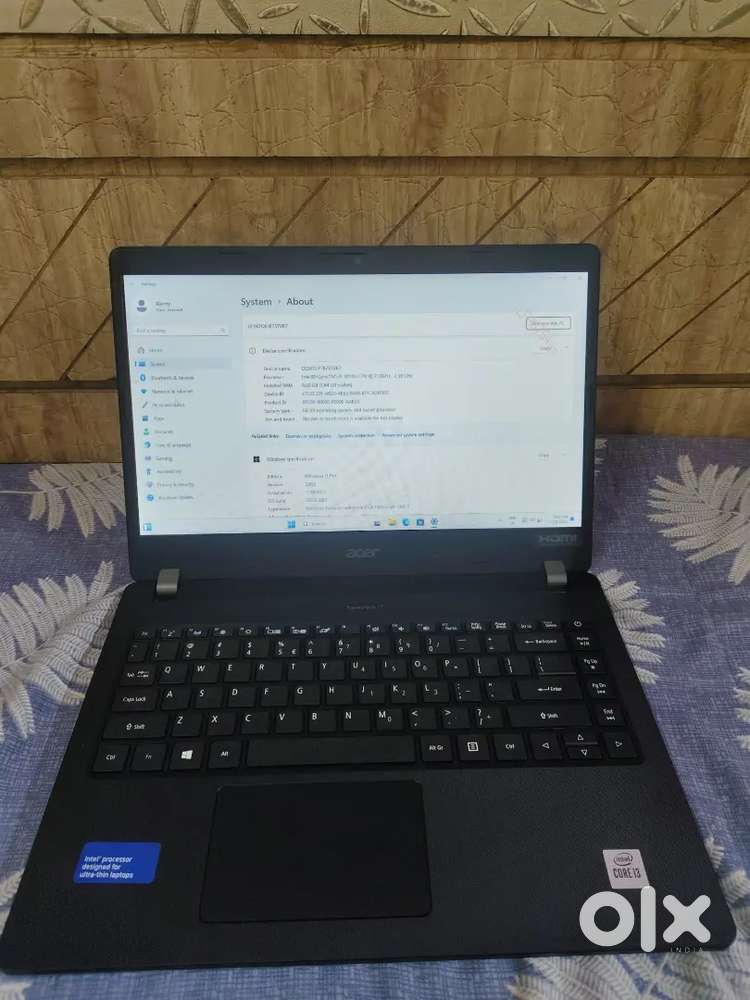 Acer i3 10th generation gaming and office work laptop.
