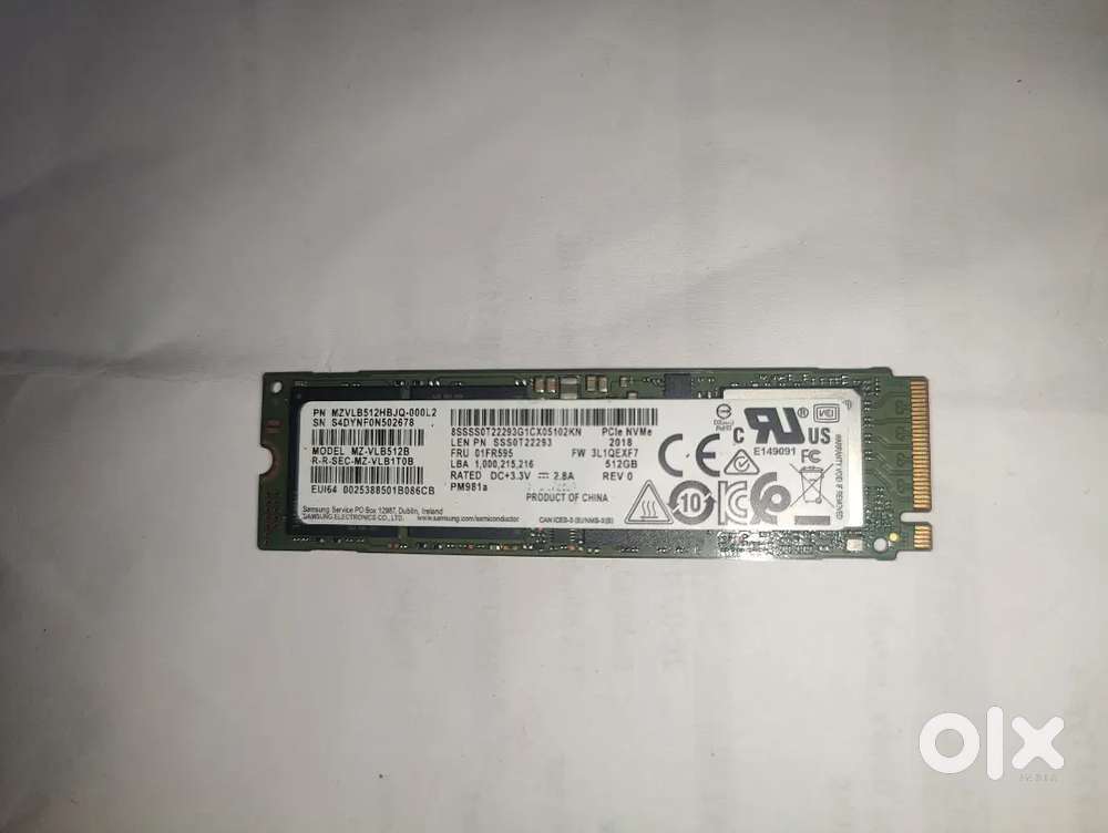SSD 500 Gb Samsung Brand NVME UNUSED