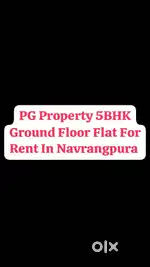 PG 5BHK Ground Floor Flat For Renn Navrangpura
