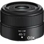 Nikon z mount 40 mm lens
