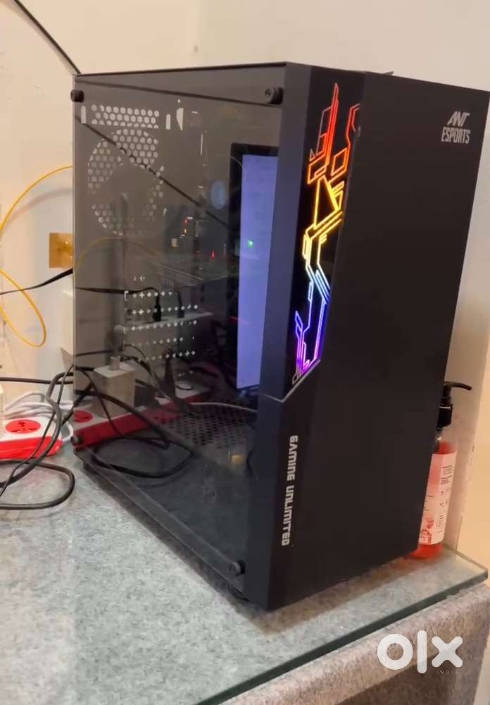 Gaming Pc Full Set Monitor Keyboard Mouse Cpu