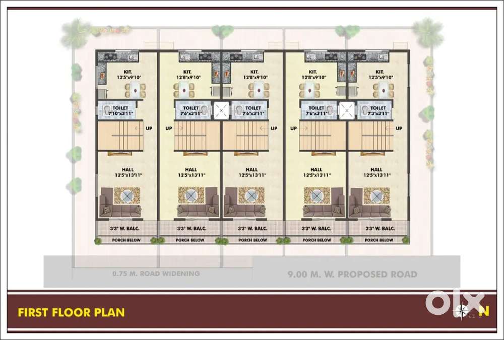 @ Indira Nagar 2066 sqft 3bhk row house for sale