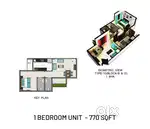 New 1 BHK 770.sq.ft Apartment in Prashant Nagar, Derebail.