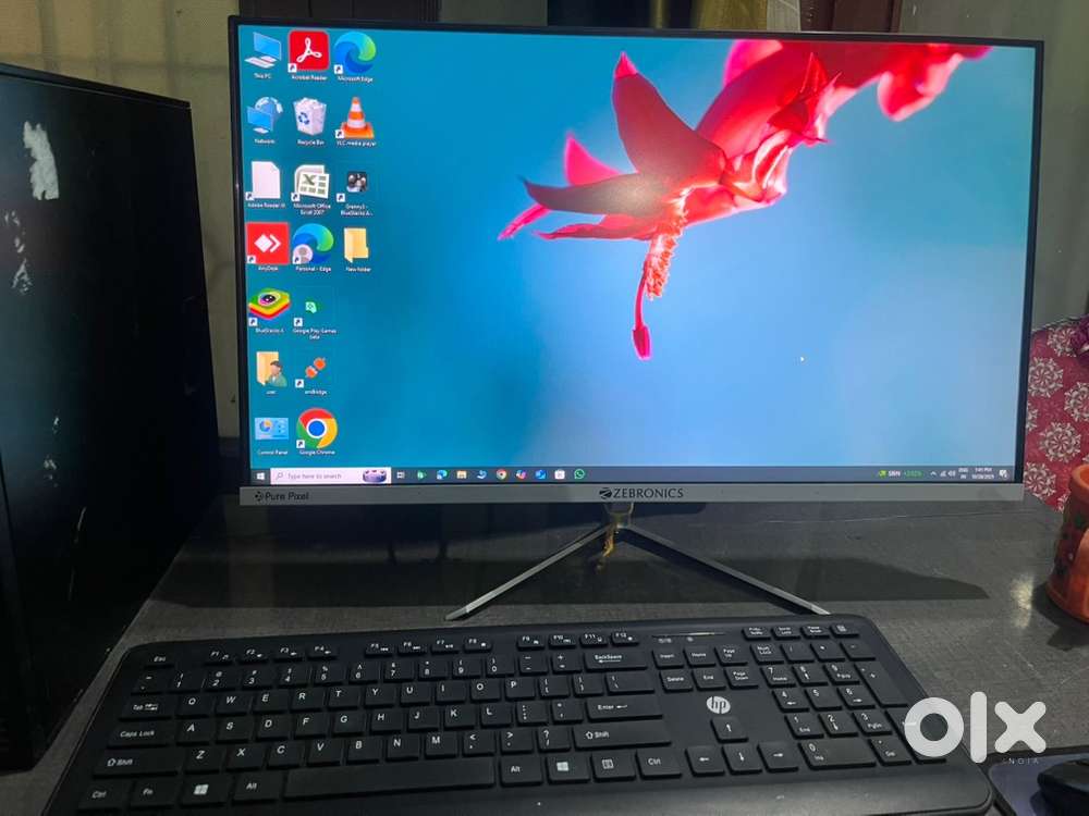 HP DESKTOP AND ZEBRONICS MONITOR PC SETUP