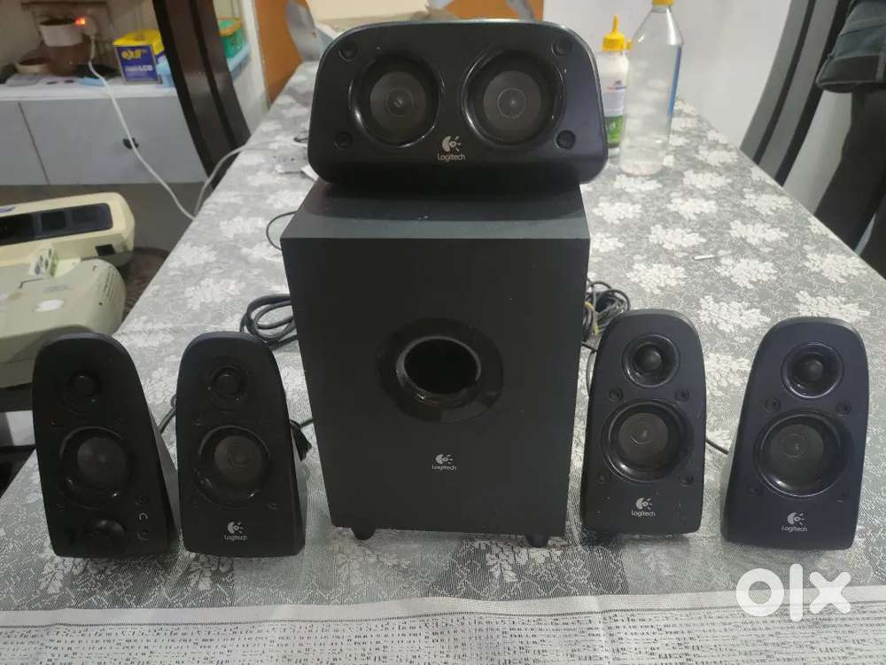 The Logitech Z506 5.1 Channel Surround Sound Speakers and Subwoofer
