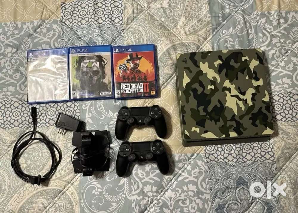 Sony PS4 Slim 1TB Limited Edition Call Of Duty WW2 Console With 3 Game