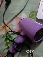 Agaro Foldable Hair Dryer (Purple, 1100W, 2 Years Warranty)