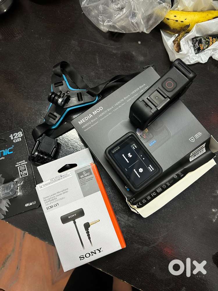 Gopro 10 brand-new accessories all media mode, Sony mic 128GB