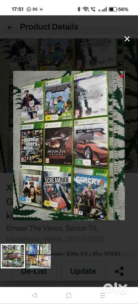 Xbox 360 cd controller games and Kinect games
