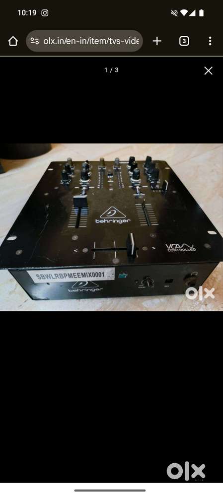 Behringer nox 101 dj mixer