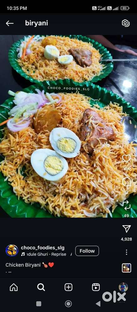Biryani or Kabab Karigar chahiye jo Master ho