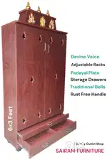 Sairam Furniture new traditional model pooja mandir offer discount