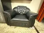3 seater +1 sofa black colour