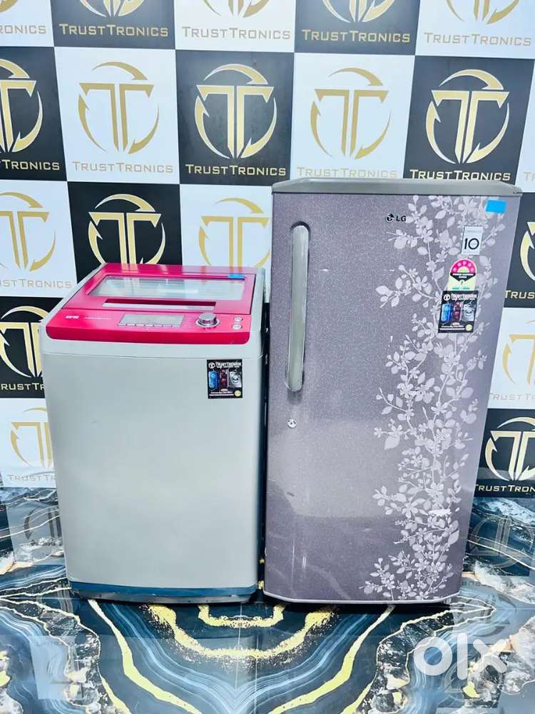 Combo Lg Single Door Fridge and Ifb Top load Automatic washing machine