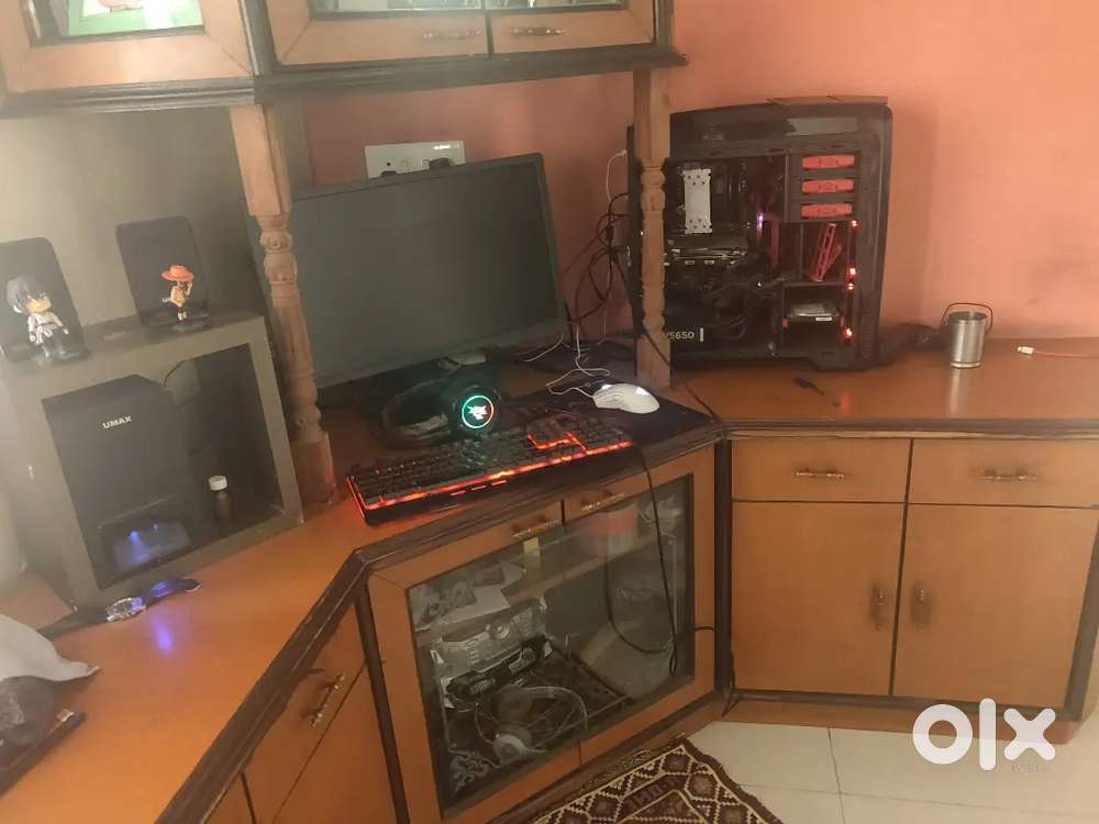 Corner piece furniture and showcase.