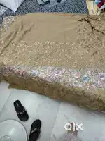 Selling embroidery saree pure chiffon
