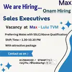 Need Sales Executives - CRE in a Retail store- Lulu Max