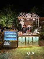 Freezer candy with heavy material stall and hut