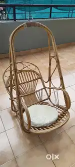Premium Bamboo Cane Swing Chair for Outdoor Indoor Balcony Garden