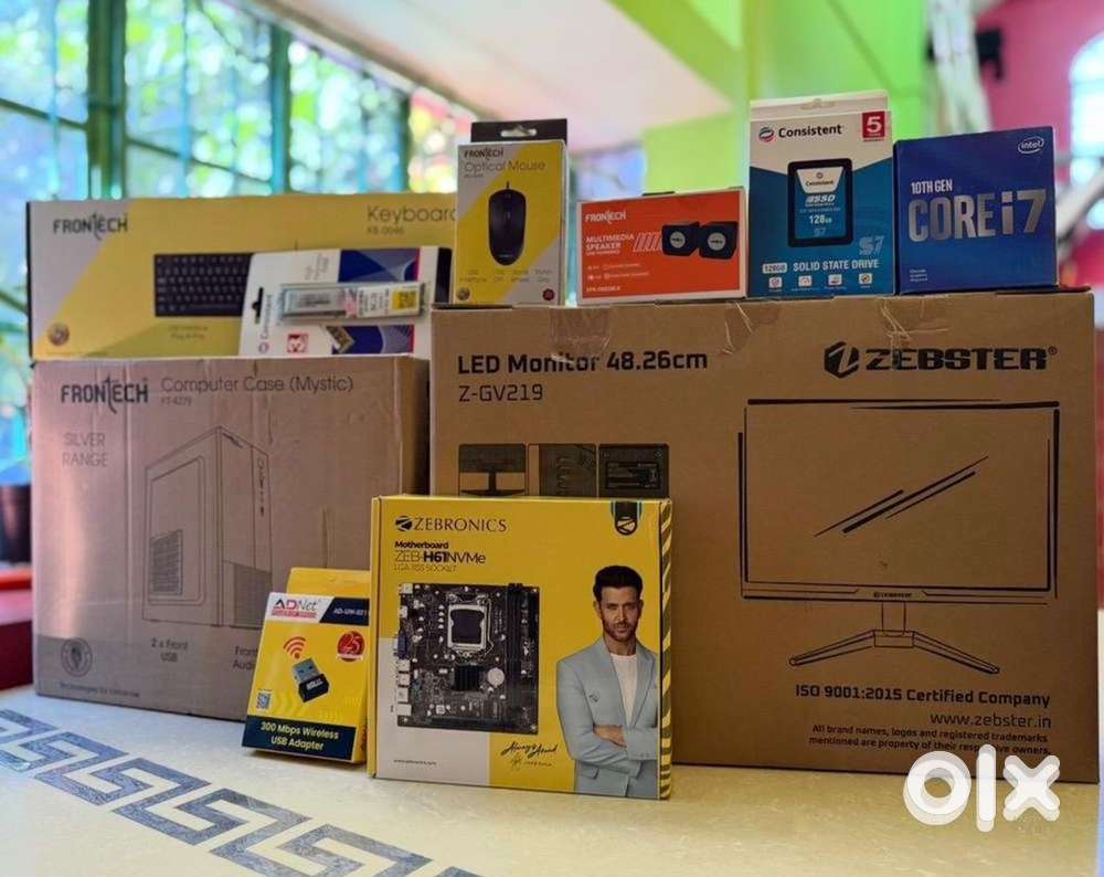 New Computer/i3/H61 MB/8GB RAM/128 SSD/Cabinet/19” LED/Keyboard/Mouse