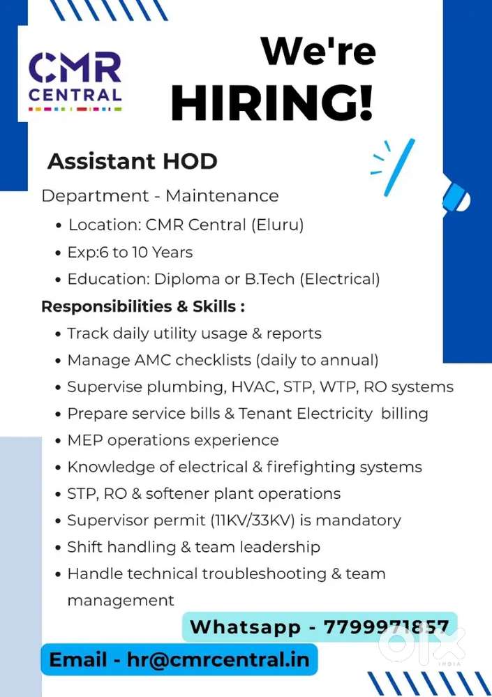 Techinacal Assistant HOD