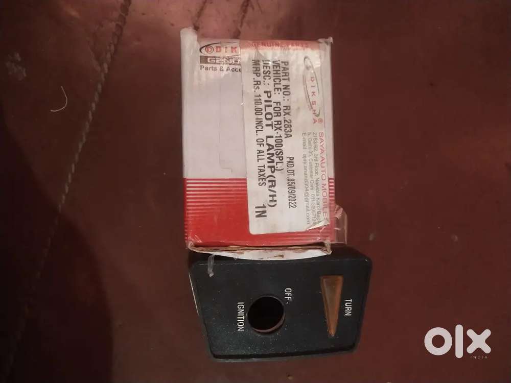 Rx 100 part Pilot lamp (L/H) and Pilot lamp (R/H)