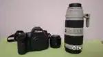 Canon camera and lens
