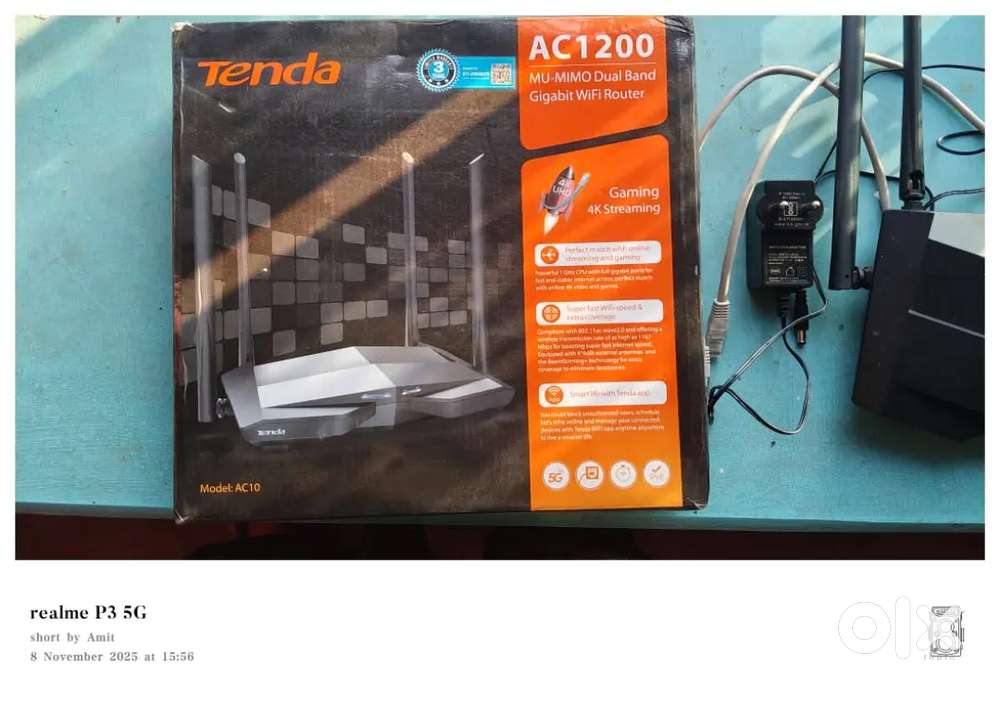 Tenda ac10 1200 Mbps wi-fi  router
