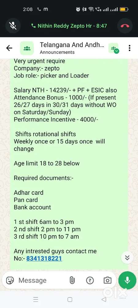 PICKER and Loader in nizampet