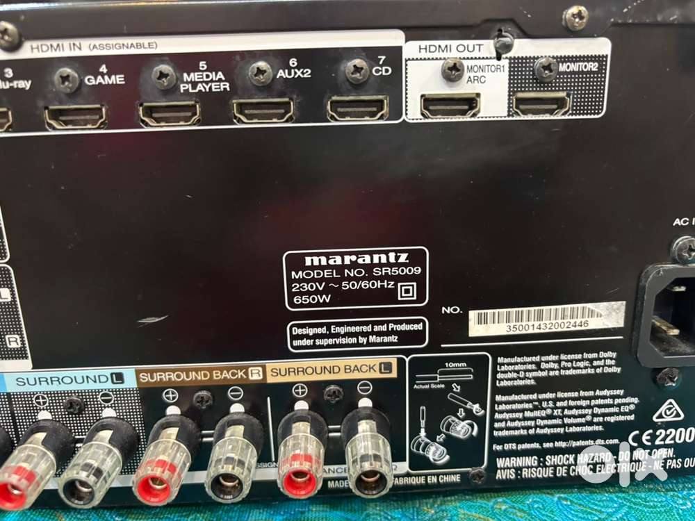 Marantz SR-5009 7.2 Av Receiver Original Remote Good Condition.