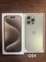 APPLE 15PROMAX WITH WARRANTY 8 MONTH REFURBISHED PEICE BOX