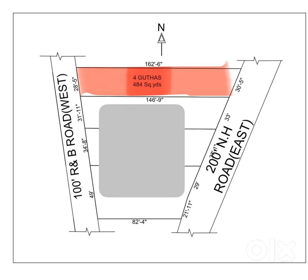 Commercial plot for sale @ national highway khammam to kodad