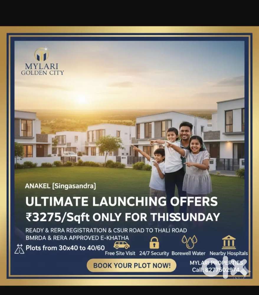 Premium villa plot for sale