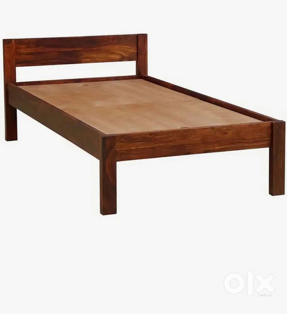 Single bed 6'4 wooden