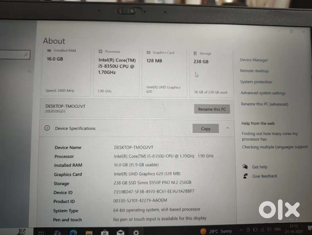ThinkPad laptop