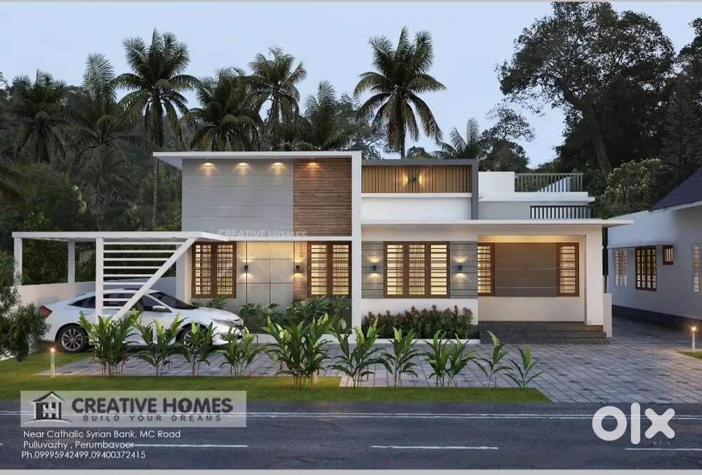 7 CENT 1300 SQFT 3 BHK ATTACHED NEW HOUSE NEAR THRIKKALATHOOR