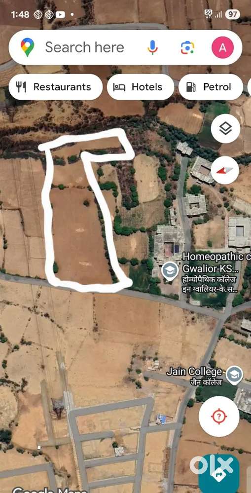 Rent pr dena h jitni jagah chahiye lelo near jain collage ks collage