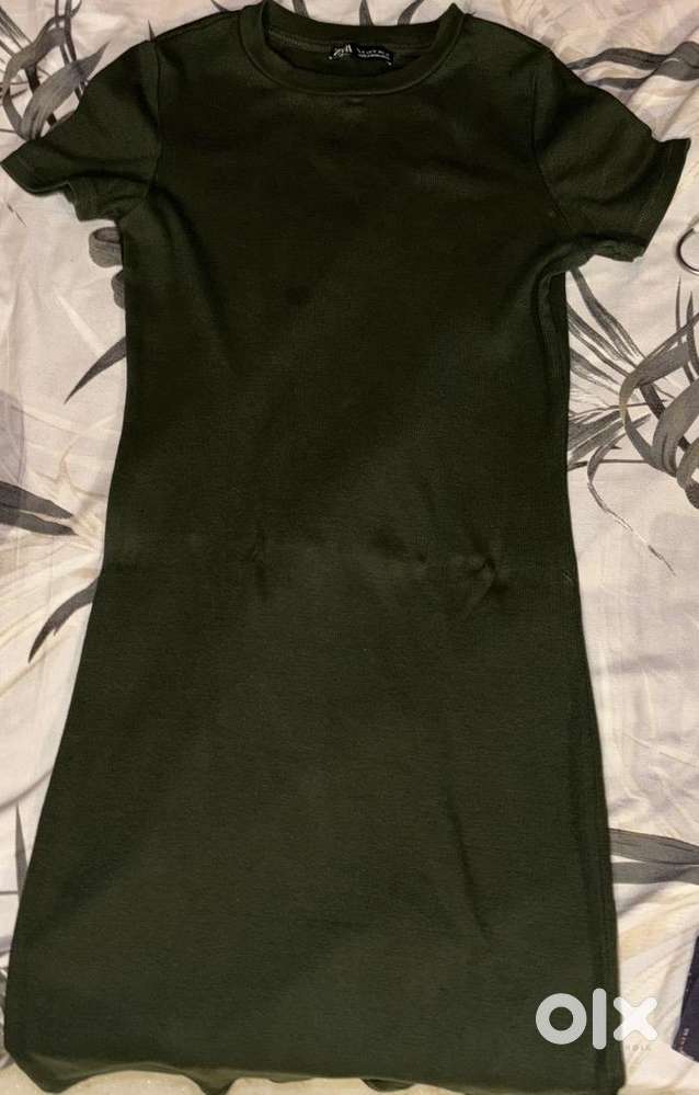 Green zara dress