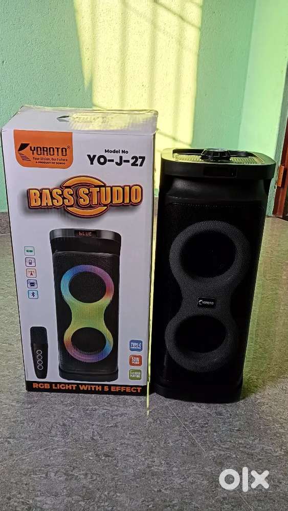 RGB colour - Blootooth Speker 50watt with blootooth microphone.