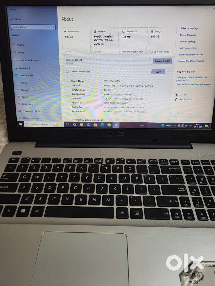 Laptop for sale