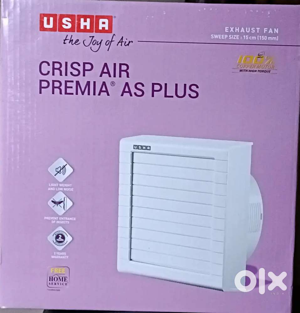 USHA CRISP AIR PREMIA AS EXHAUST FAN ROOM HEATERS AND WATER HEATER