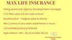 Nashik/Max life insurance/Degree pass/Min 2yr sales exp is must