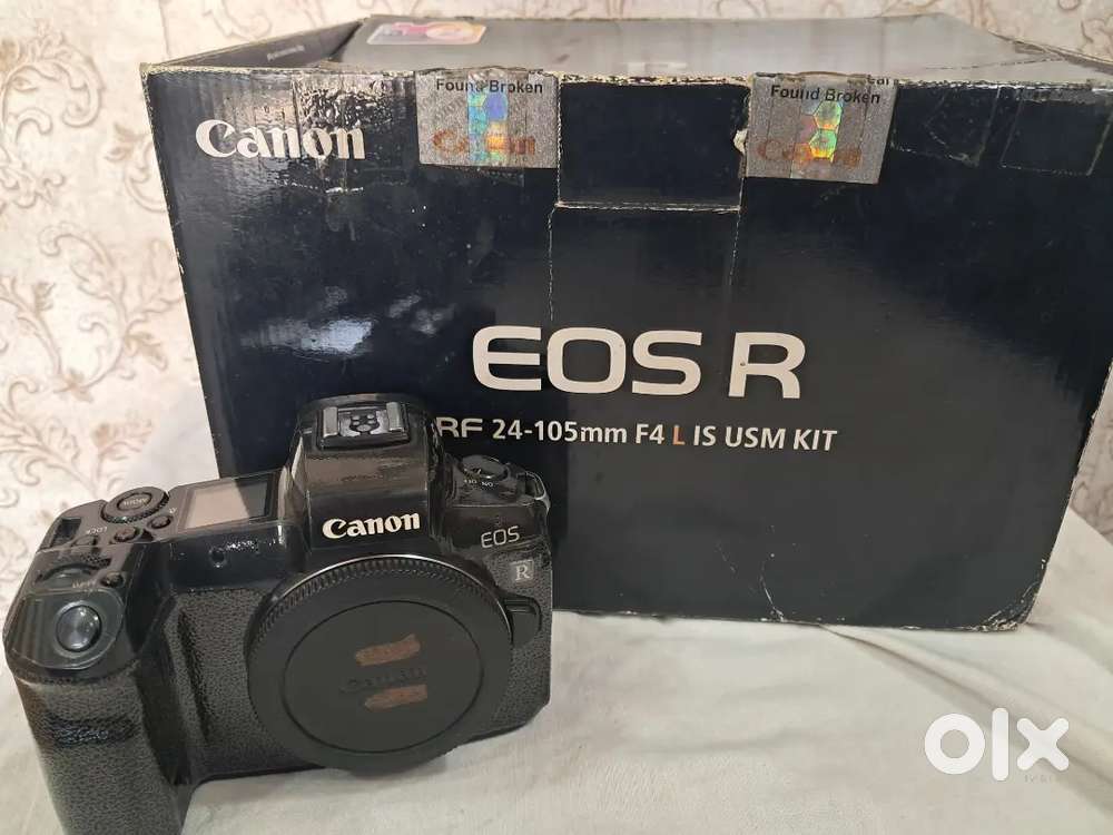 Sale canon R body only box  original battery  charger gud condition